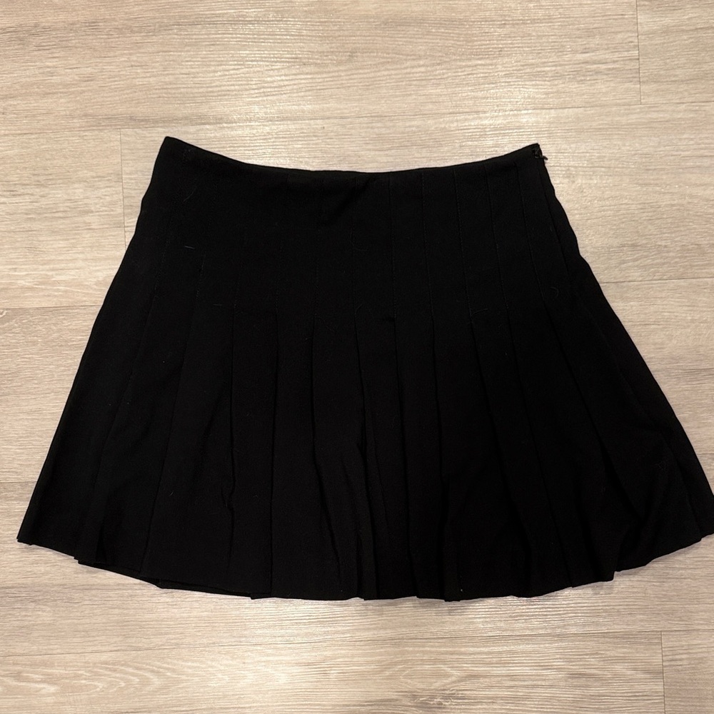 Zara Black Pleated Mini School Girl Skirt